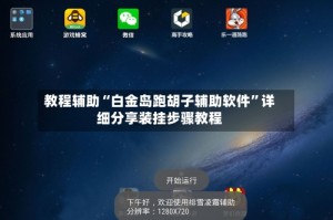 教程辅助“白金岛跑胡子辅助软件”详细分享装挂步骤教程