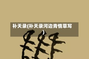 补天录(补天录河边青情草写)