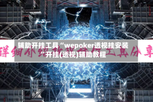 辅助开挂工具“wepoker透视挂安装”开挂(透视)辅助教程