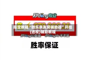 指定教程“微乐亲友房辅助器”开挂(透视)辅助教程