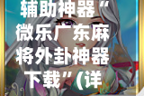 辅助神器“微乐广东麻将外卦神器下载”(详细透视教程)