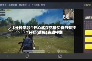 3分钟学会“开心武汉花确实真的有挂”开挂(透视)辅助神器