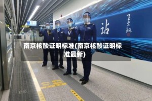 南京核酸证明标准(南京核酸证明标准最新)