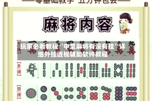 玩家必看教程“中至麻将有没有挂”详细外挂透视辅助软件教程