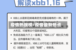 疫情热搜榜/疫情最新热点