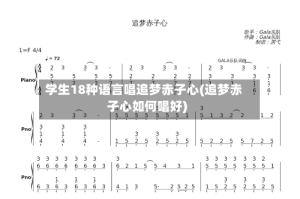 学生18种语言唱追梦赤子心(追梦赤子心如何唱好)