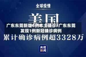 广东东莞新增6例本土确诊/广东东莞发现1例新冠确诊病例