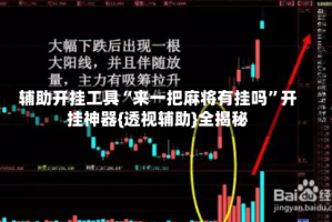 辅助开挂工具“来一把麻将有挂吗”开挂神器{透视辅助}全揭秘