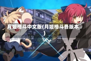 月姬格斗中文版(月姬格斗各版本)