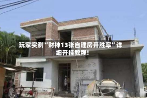 玩家实测“财神13张自建房开胜率”详细开挂教程!