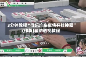 3分钟教程“微乐广东麻将开挂神器”(作弊)辅助透视教程