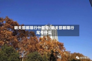 明天邯郸限行什冒号/明天邯郸限行尾号什么