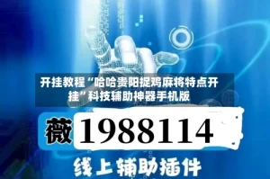 开挂教程“哈哈贵阳捉鸡麻将特点开挂”科技辅助神器手机版