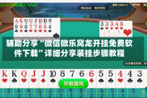 辅助分享“微信微乐窝龙开挂免费软件下载”详细分享装挂步骤教程