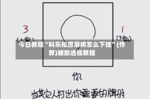 今日教程“科乐松原麻将怎么下挂”(作弊)辅助透视教程