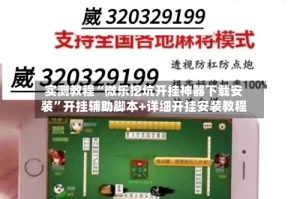 实测教程“微乐挖坑开挂神器下载安装”开挂辅助脚本+详细开挂安装教程