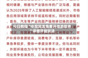 今日教程“中至窝龙免费开挂的软件”详细开挂玩法