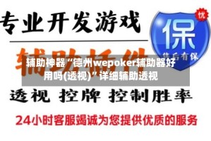 辅助神器“德州wepoker辅助器好用吗(透视)”详细辅助透视