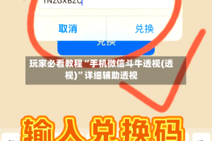 玩家必看教程“手机微信斗牛透视(透视)”详细辅助透视