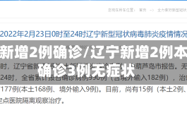 辽宁新增2例确诊/辽宁新增2例本土确诊3例无症状