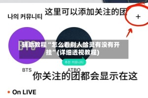 辅助教程“怎么看别人哈灵有没有开挂”(详细透视教程)