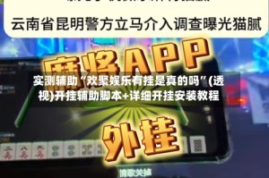 实测辅助“欢聚娱乐有挂是真的吗”(透视)开挂辅助脚本+详细开挂安装教程