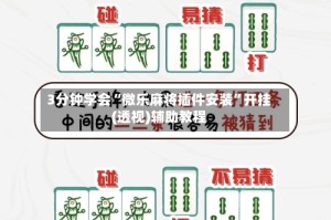 3分钟学会“微乐麻将插件安装”开挂(透视)辅助教程