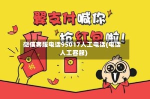 微信客服电话95017人工电话(电话人工客服)