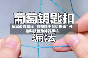 玩家必看教程“喜扣挂平台价格表”开挂科技辅助神器手机