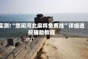 实测!“悠闲河北麻将免费挂”详细透视辅助教程