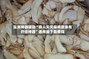 实测神器辅助“真人天天麻将原来有开挂神器”通用版下载教程