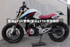 宝马g310r费用(宝马g310r官方报价)