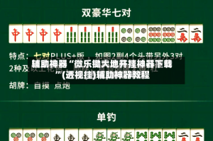 辅助神器“微乐锄大地开挂神器下载”(透视挂)辅助神器教程