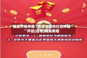 辅助开挂神器“微信快速抢红包神器”开挂(透视)辅助教程