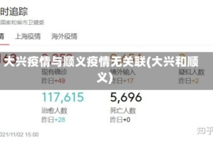 大兴疫情与顺义疫情无关联(大兴和顺义)