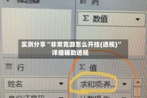 实测分享“非常竞游怎么开挂(透视)”详细辅助透视