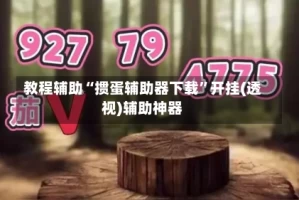 教程辅助“掼蛋辅助器下载”开挂(透视)辅助神器