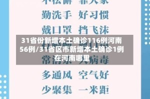 31省份新增本土确诊116例河南56例/31省区市新增本土确诊1例 在河南哪里