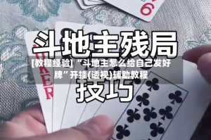[教程经验] “斗地主怎么给自己发好牌”开挂(透视)辅助教程
