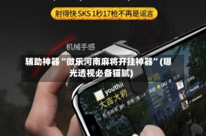 辅助神器“微乐河南麻将开挂神器”(曝光透视必备猫腻)