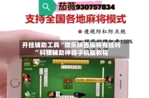 开挂辅助工具“微乐陕西麻将有挂吗”科技辅助神器手机版教程