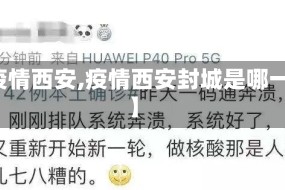 【疫情西安,疫情西安封城是哪一年】