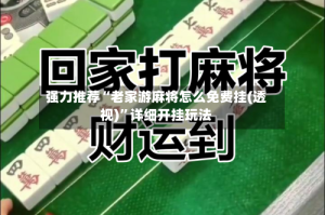 强力推荐“老家游麻将怎么免费挂(透视)”详细开挂玩法