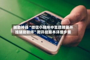 辅助神器“微信小程序中至赣牌圈开挂辅助软件”附开挂脚本详细步骤