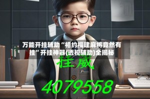 万能开挂辅助“相约福建麻将竟然有挂”开挂神器{透视辅助}全揭秘