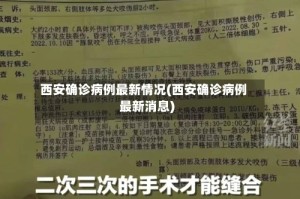 西安确诊病例最新情况(西安确诊病例最新消息)
