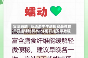 实测辅助“新道游牛牛透视安装教程”开挂辅助脚本+详细开挂安装教程