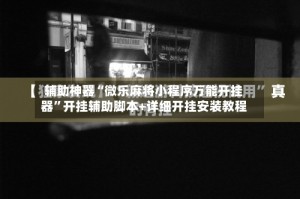 辅助神器“微乐麻将小程序万能开挂器”开挂辅助脚本+详细开挂安装教程