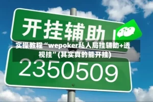 实操教程“wepoker私人局挂辅助+透视挂”(其实真的能开挂)
