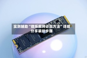 实测辅助“微乐麻将必赢方法”详细分享装挂步骤